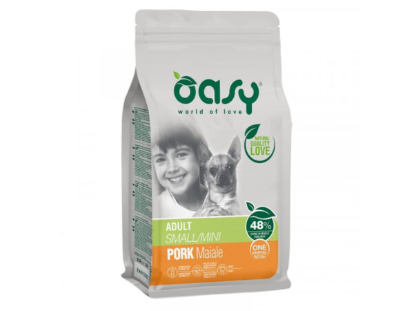 Oasy Dog OAP Adult Small/Mini Pork 800g