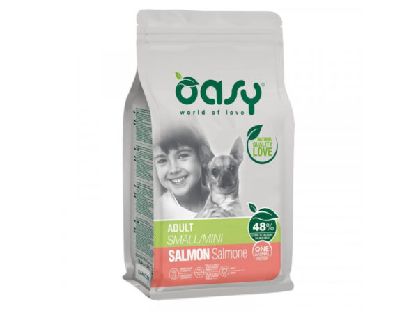 Oasy Dog OAP Adult Small/Mini Salmon 800g
