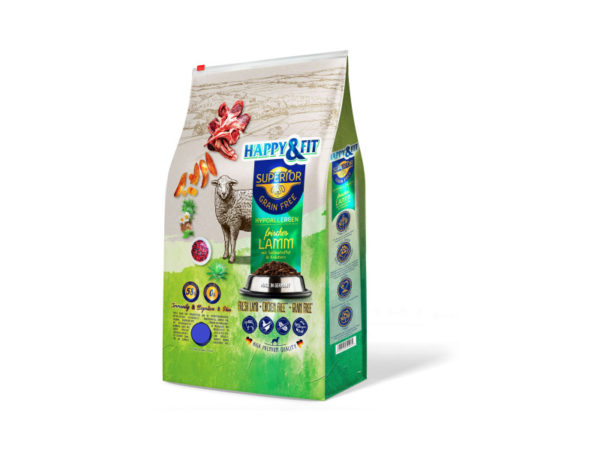 Happy&Fit Superior Hipoallergén Bárány, édesburgonyával és gyógynövényekkel 2,5kg