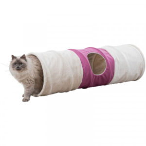 Trixie Alagút Macskának XXL Plüss 35x115cm, Bézs/Fuchsia