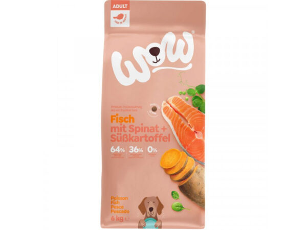WOW Dog Adult Hal édesburgonyával 6kg
