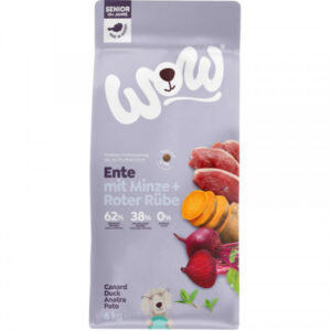 WOW Dog Senior Kacsa mentával&céklával 6kg