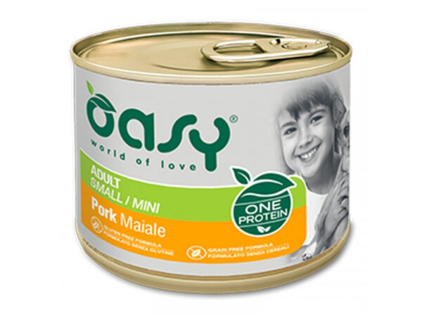 Oasy Dog Konzerv OP Adult Small/Mini Pork 200g