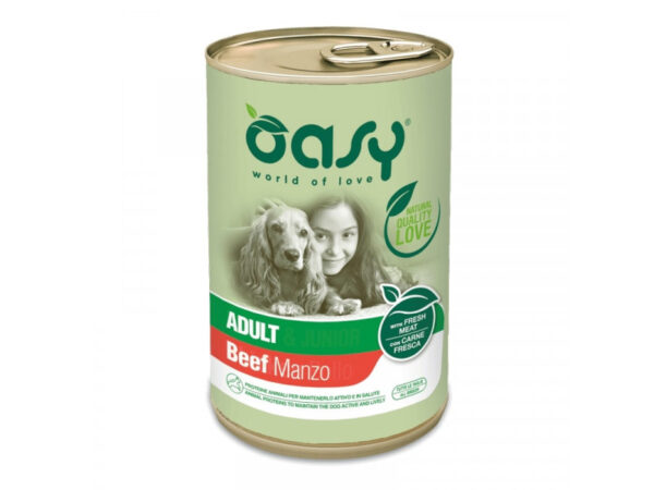 Oasy Dog Lifestage Adult paté Beef All Breeds 400g