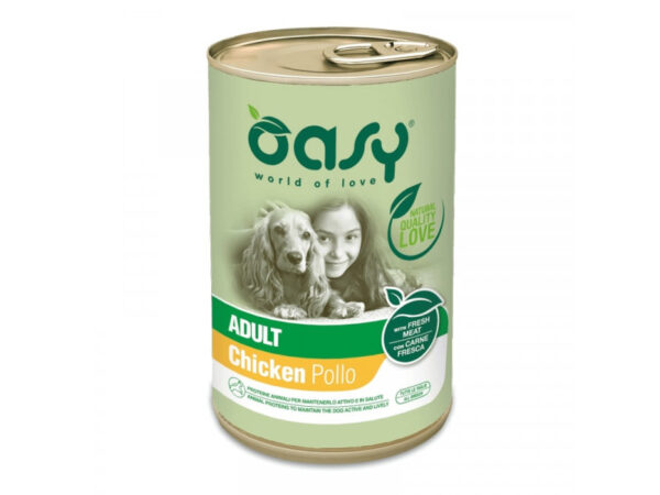 Oasy Dog Lifestage Adult paté Chicken All Breeds 400g