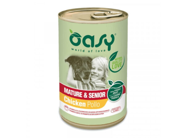 Oasy Dog Lifestage Mature&Senior paté 400g