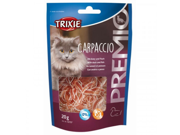 Trixie Jutalomfalat Premio Carpaccio Kacsával és Hallal 20g