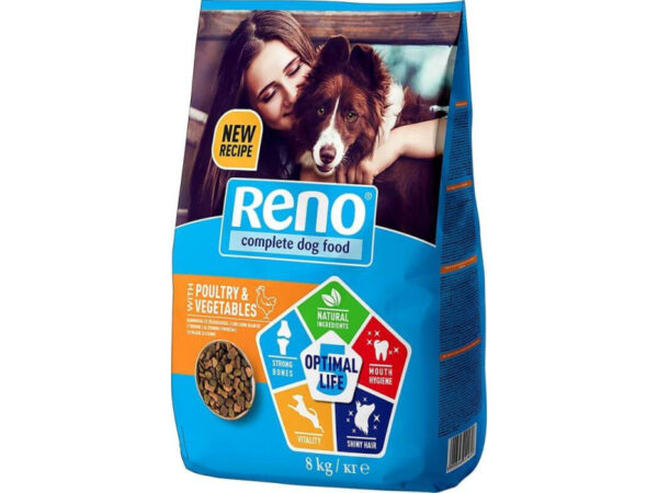 Reno Száraz Kutya szárnyas, zöldség 8kg
