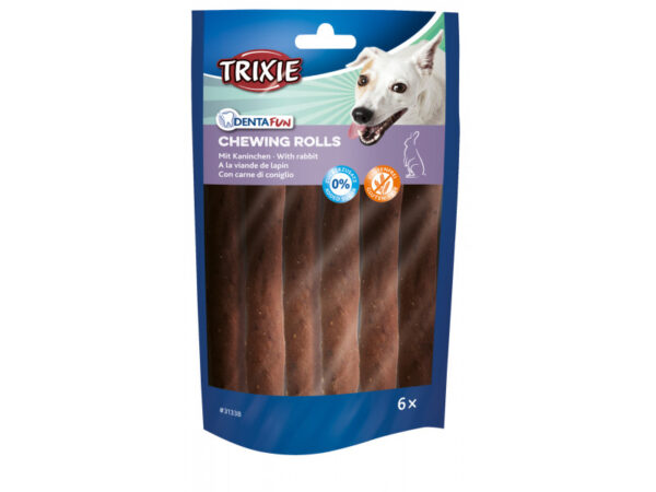 Trixie Jutalomfalat Denta Fun Pálca Nyulas 12 cm, 6db/csomag, 70g