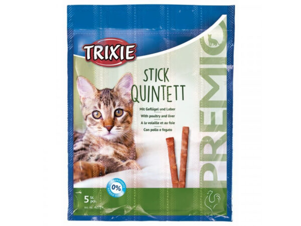 Trixie Jutalomfalat Premio Quadro-Stick Csirke/máj 5x5g