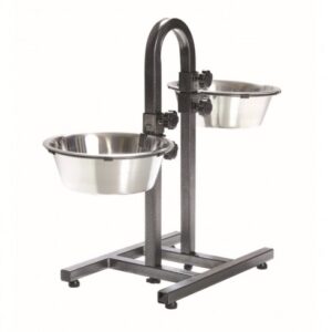 Trixie fém tál állványon kutyának 2x2.8l/24cm