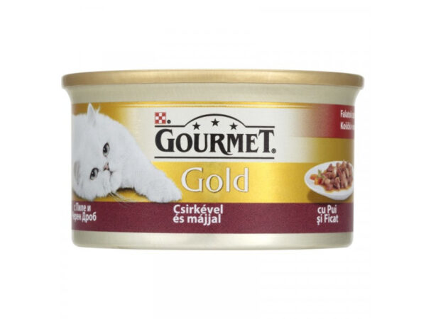 Gourmet Gold Szószban Csirke+Szív+Máj 85g