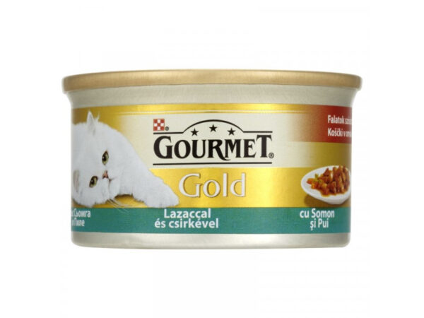 Gourmet Gold Szószban Lazac+Csirke 85g