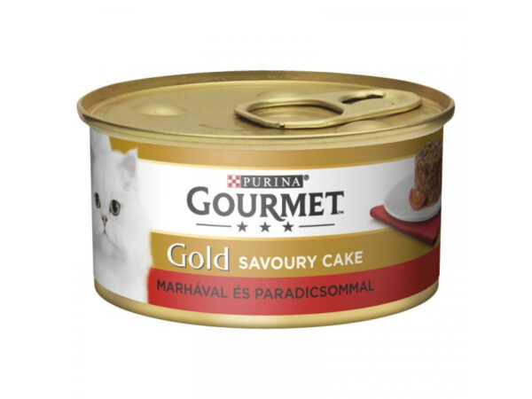 Gourmet Gold Savoury Cake Marhahússal és paradicsommal 85g
