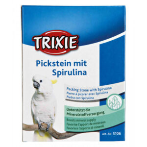 Trixie Csőrkoptató Spirulinával, Tartóval 190g