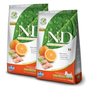 N&D Dog Grain Free Hal & Narancs Adult Mini 2 x 7kg