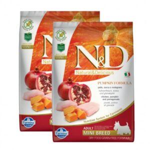 N&D Dog Grain Free Csirke & Gránátalma Sütőtökkel Adult Mini 2 x 7kg