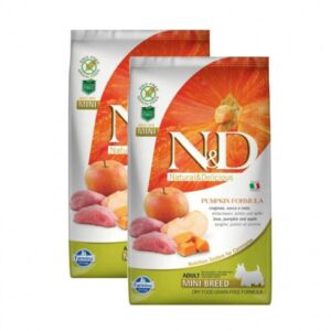 N&D Dog Grain Free Vaddisznó & Alma Sütőtökkel Adult Mini 2 x 7kg