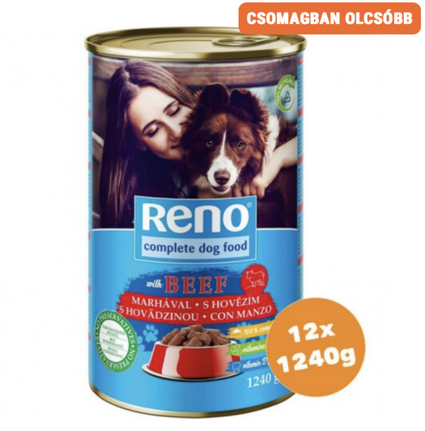 Reno Konzerv Kutya Marha 12x1240g