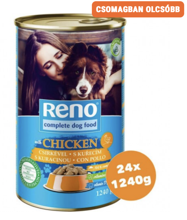 Reno Konzerv Kutya Csirke 24x1240g