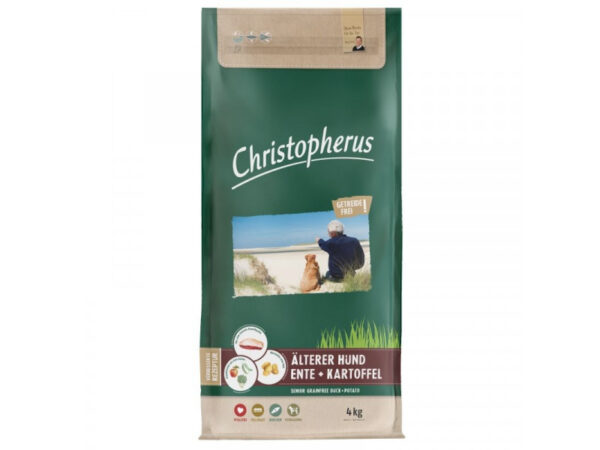 Christopherus Dog Senior Grainfree Kacsa és burgonya 12kg