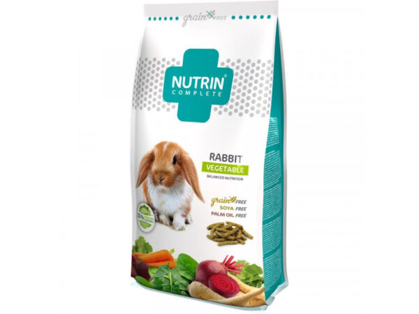 Nutrin Complete Nyúleledel Gabonamentes Zöldség 1500g