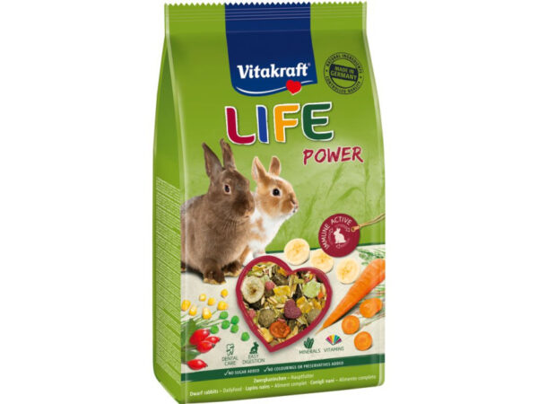 Vitakraft Life Power Nyúleledel 600g