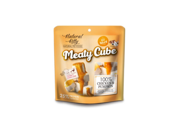 Natural Kitty Meaty Cube 100% Csirke & Sütőtök 60g