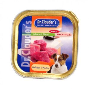 Dr.Clauders Dog Alutálka Selected Meat Szárnyas 100g -KÖZELI LEJÁRAT:2025.06.15