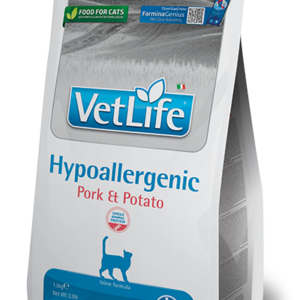Vet Life Natural Diet Cat Hypoallergenic Pork&Potato 1,5kg (táplálékintolerancia)