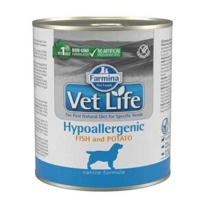 Vet Life Dog Konzerv Hypoallergenic Fish & Potato 300g (táplálékintolerancia)