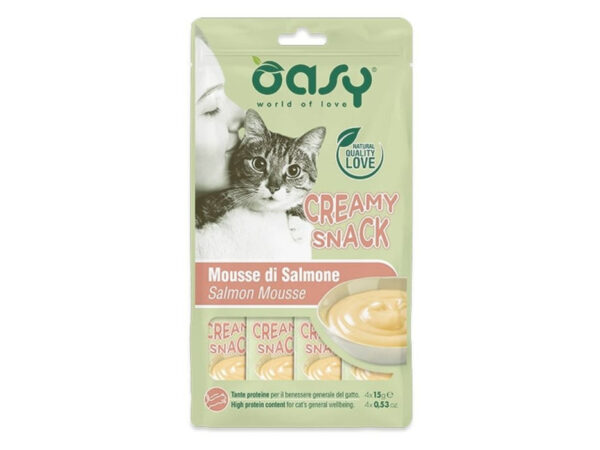Oasy Cat Creamy Snack Salmon 4x15g