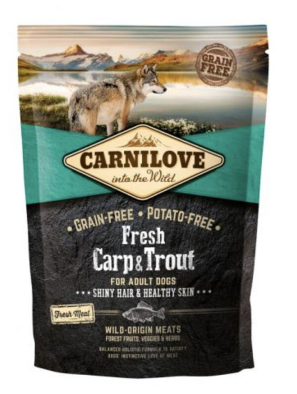 Carnilove Fresh Adult Dog Carp & Trout Hair & Healthy Skin- Ponty & Pisztránghússal