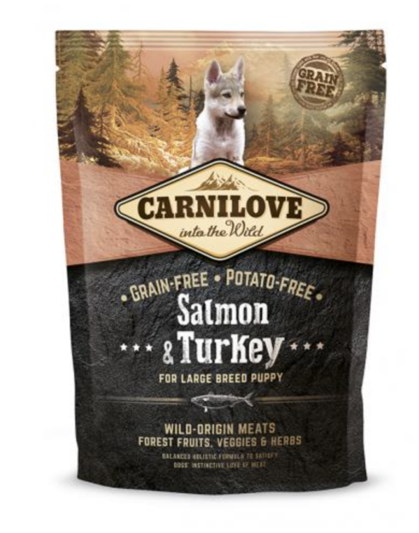 Carnilove Puppy Large Salmon & Turkey- Lazac-Pulykahússal