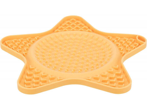 Snack tálca szilikon csillag alakú, csúszásmentes, 23,5cm, sárga