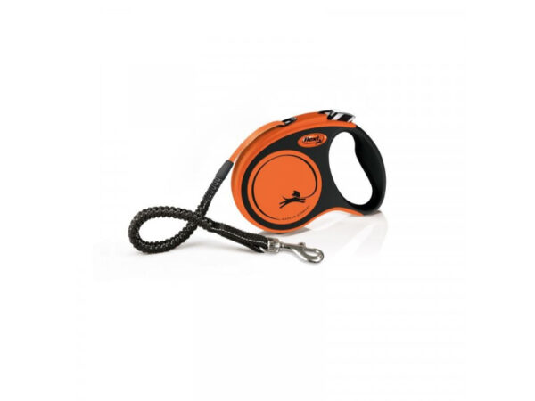 Flexi Xtreme szalagos automata póráz L 5m, narancs 35kg-ig