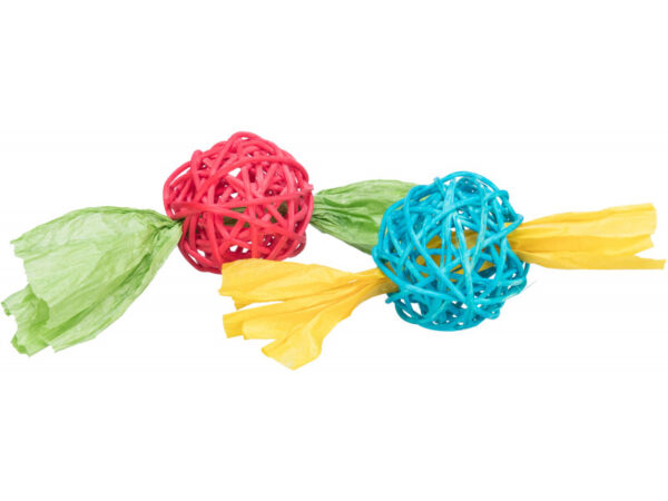 Trixie Játék Labda, Rattan/Papír Szalag o 4 × 13 cm