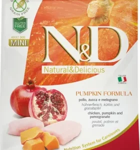 N&D Dog Grain Free Csirke & Gránátalma Sütőtökkel Adult Mini