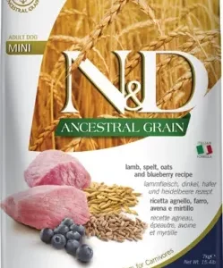 N&D Dog Ancestral Grain bárány,tönköly,zab&áfonya adult mini