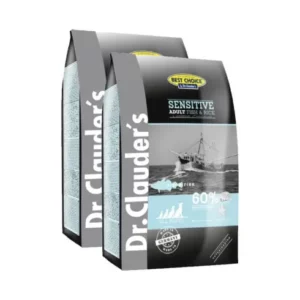 Dr.Clauders Adult Dog Sensitive Hal & Rizs 2x4kg