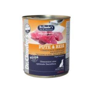 Dr.Clauders Dog Konzerv Selected Meat Pulyka&Rizs