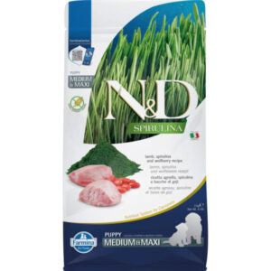 N&D Spirulina Dog bárány puppy medium/maxi