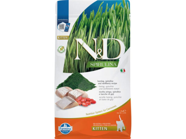 N&D Spirulina Cat Kitten hering 1,5kg
