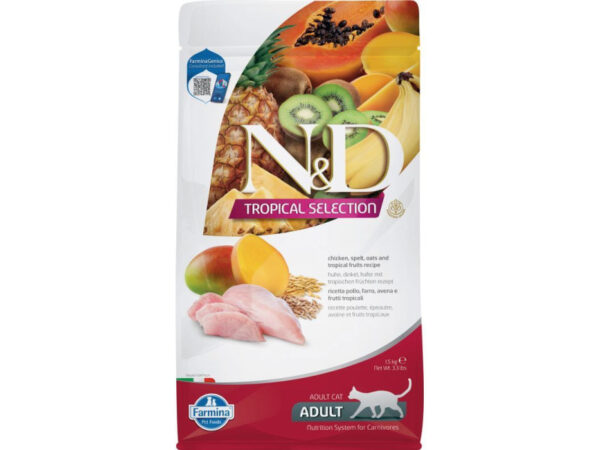 N&D Tropical Selection Cat Chicken Adult 1,5kg