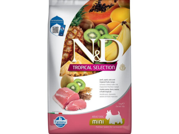 N&D Tropical Selection Dog Pork Adult Mini 5kg