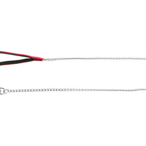 Trixie láncos póráz nylon fogóval 1m/4mm piros
