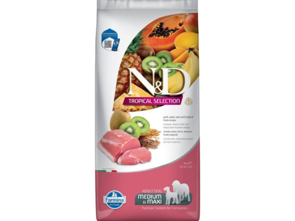 N&D Tropical Selection Dog Pork Adult medium/maxi 10kg