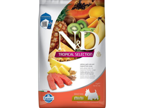 N&D Tropical Selection Dog Salmon Adult Mini 5kg
