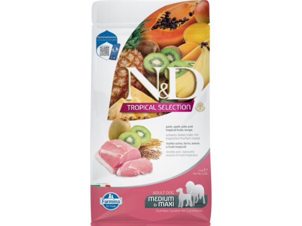 N&D Tropical Selection Dog Pork Adult medium&maxi 2kg