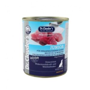 Dr.Clauders Dog Selected Meat Junior konzerv